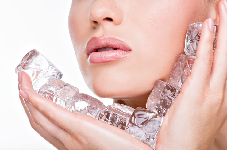 Ice cube for skin care
